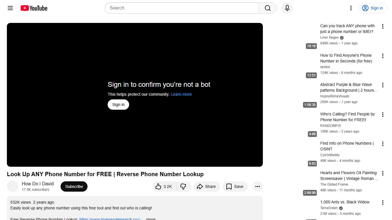 Look Up ANY Phone Number for FREE | Reverse Phone Number Lookup - YouTube